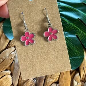 BOGO FREE PINK FLORAL EARRINGS